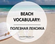 beach vocabulary2 Beach Vocabulary